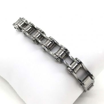 motorcycle-biker-heavy-chain-steel-bracelet