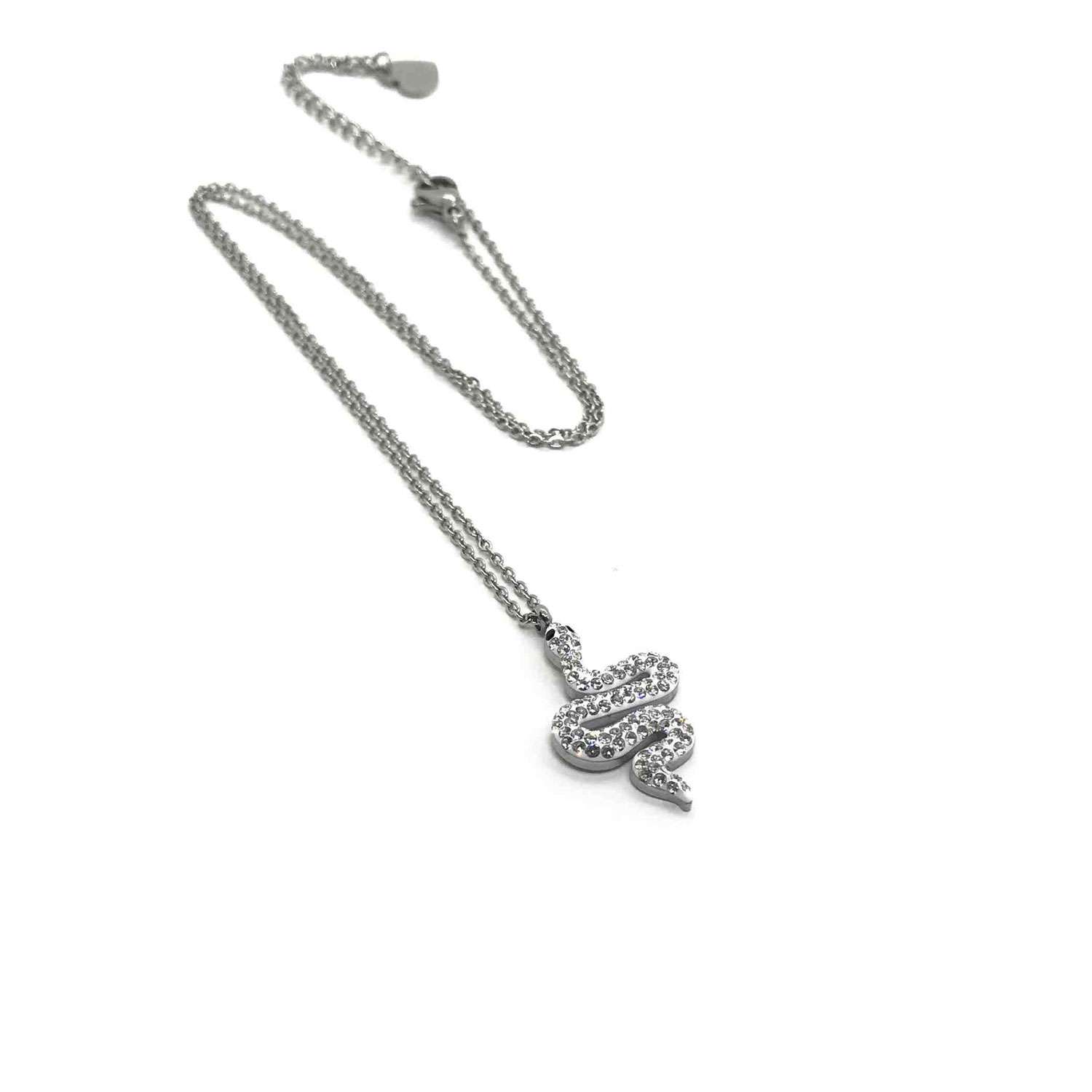 Necklace Tiny Snake Pendant
