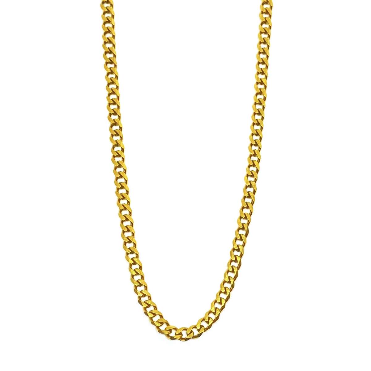 Miami Cuban Link Chain 9kt Gold Filled 3,5mm X 55Cm